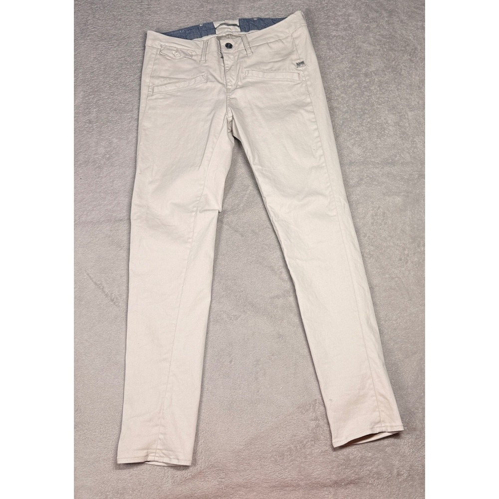 G-Star Raw Bronson Slim Pants Womens 29x30 Beige‎ Off White Low Rise Utility